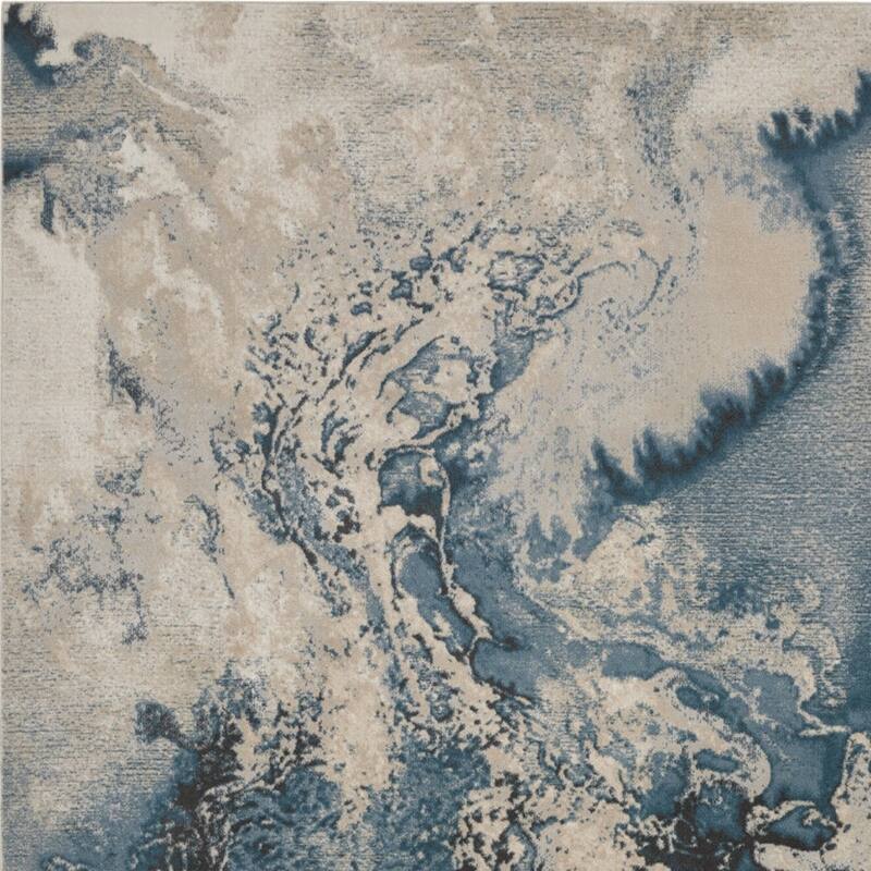 Power Loomed Abstract Modern Non Skid Stain Resistant Area Rug - 144' X '108' X '0.5