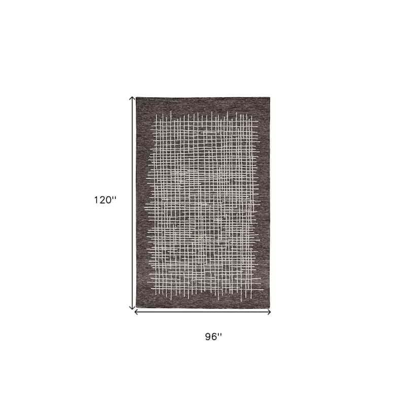 Wixo Hand Tufted Stain Resistant Soft Durable Area Rug By HomeRoots - 8' x 10'