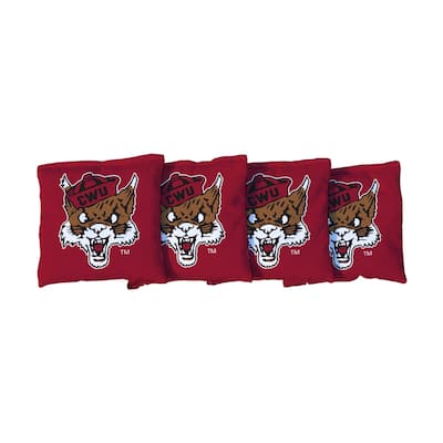College Vault Central Washinton Wildcats Red Cornhole Bags
