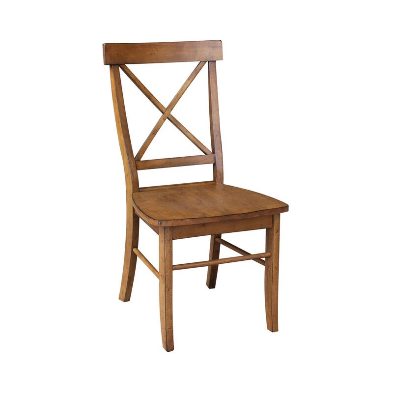 Set of Two X-Back Dining Chairs