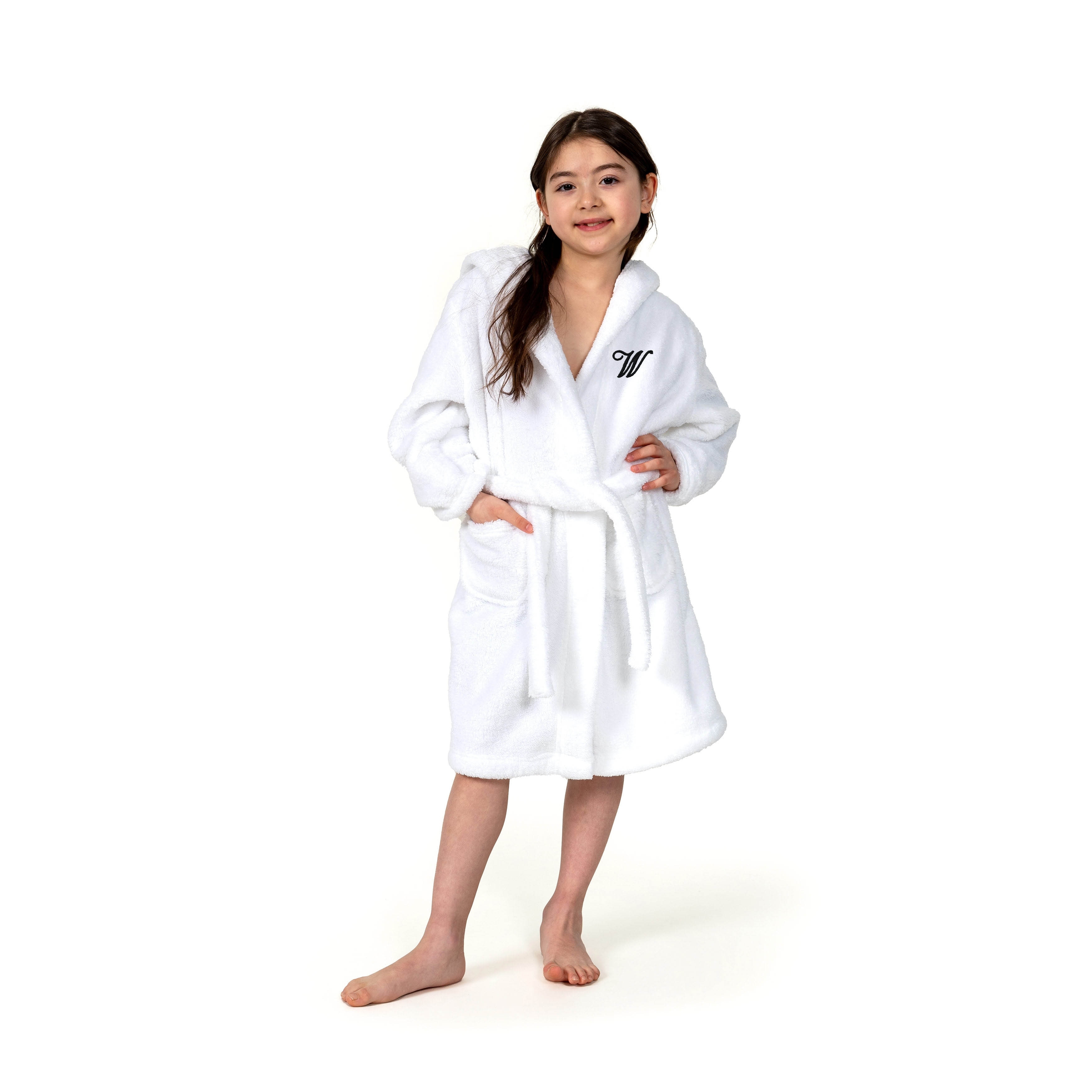 Sweet Kids 100% Polyester SUPER PLUSH Double Brushed Hooded Bathrobe with Black - Picture 114 of 380