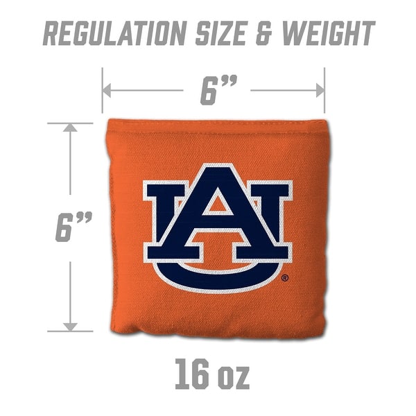 Auburn Tigers NCAA Dual Sided Pro Stop & Slide Cornhole Bags
