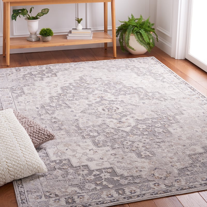 SAFAVIEH Handmade Eternal Karen Oriental Rug - 5'3" x 7'6" - Grey/Ivory