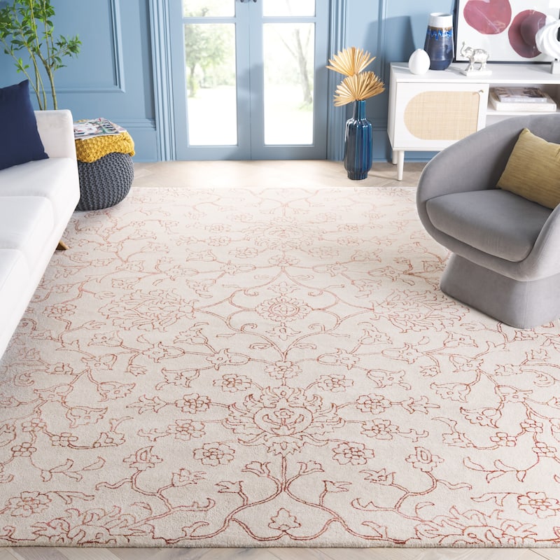 SAFAVIEH Handmade Jardin Nuccia Floral Wool Rug