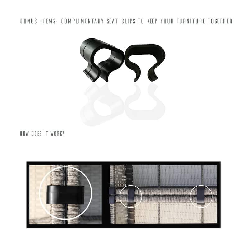 Chelsea Grey Wicker Patio Loveseat Sofa by Living Source International