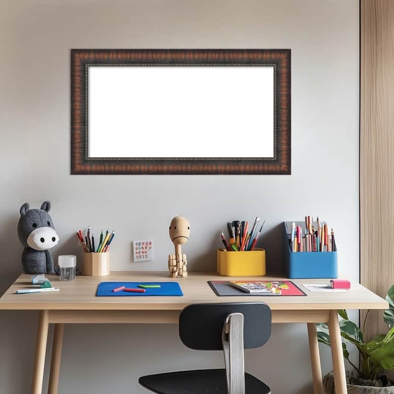 Amanti Art Caleb Brown Framed Dry Erase Magnetic Board