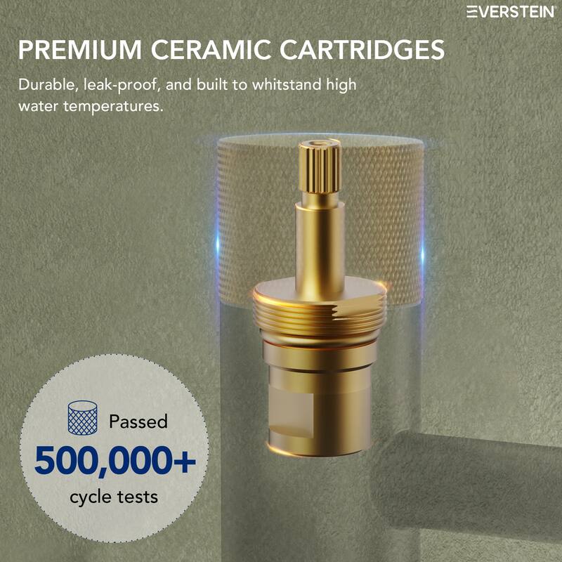 Modern 1-Handle Single Hole Bathroom Faucet with Anti-Slip Handle