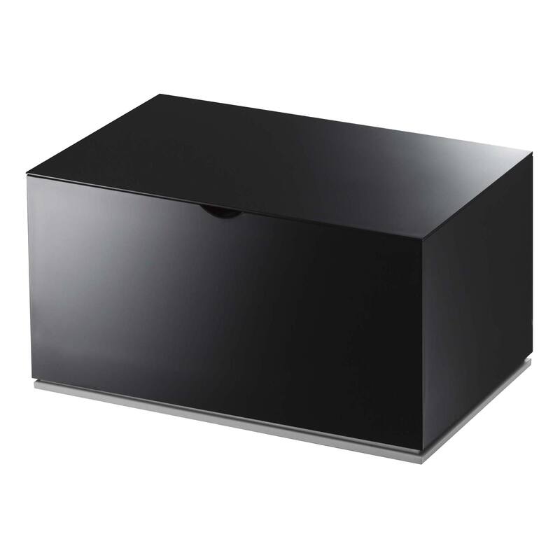 Yamazaki Home Skincare Organizer, ABS Plastic, Holds 2.2 lbs, Lid - L 3.94 x W 6.3 x H 3.54 inches