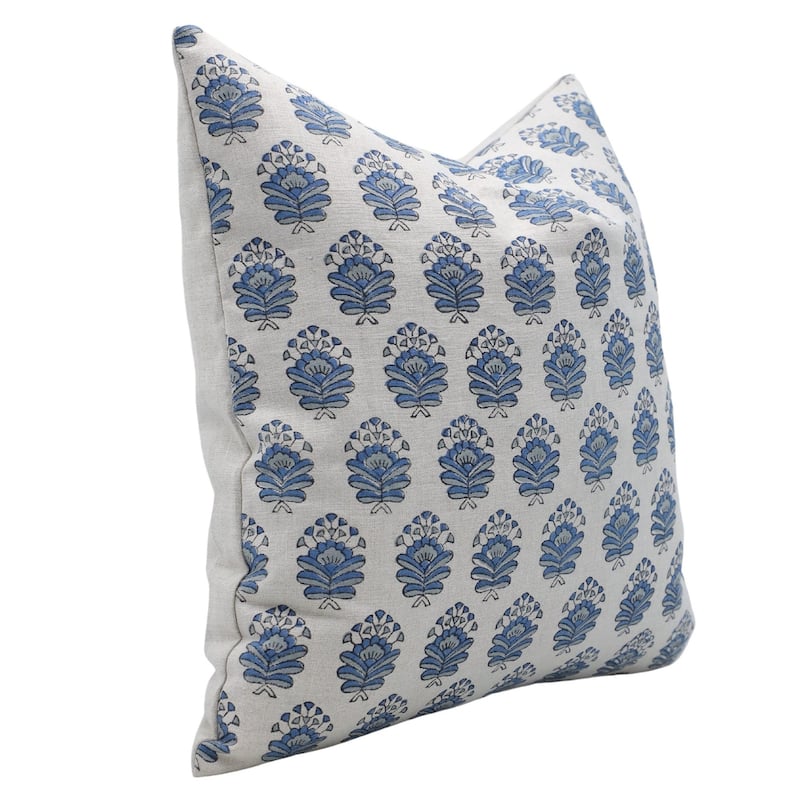 Fabdivine Linen Bohemian Block print pillow Cover