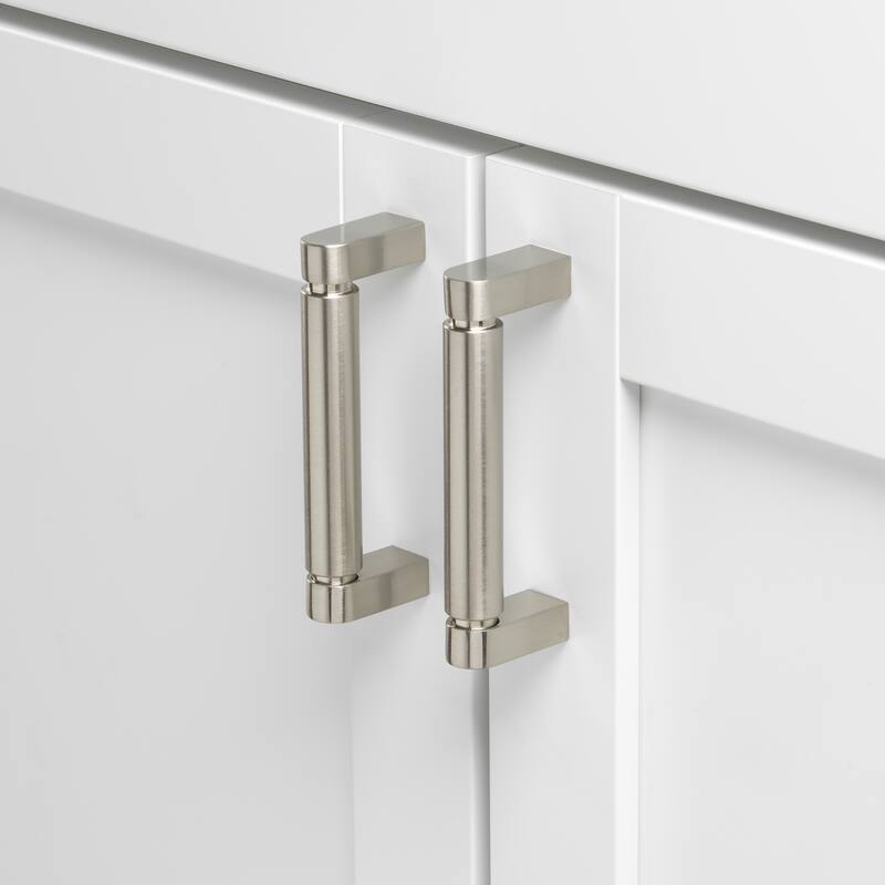 GlideRite 3-3/4 Inch 96mm Center to Center Solid Smooth Cabinet Bar Pull - 4787-96