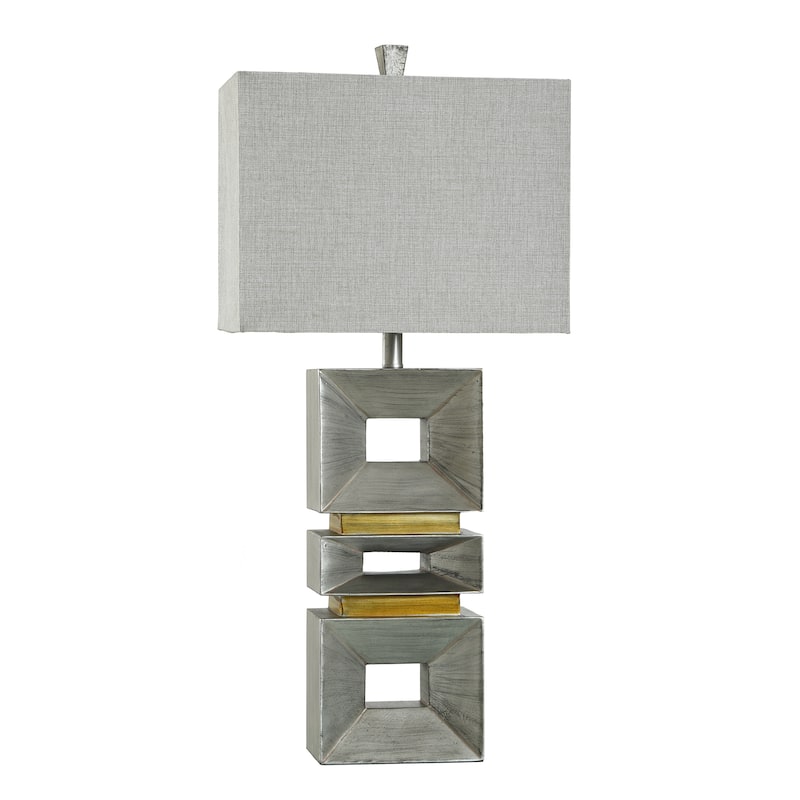 Carson Carrington Vestmannaeyjar Table Lamp - Palladium Silver