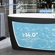 preview thumbnail 11 of 17, London Freestanding Acrylic Soaking Bathtub