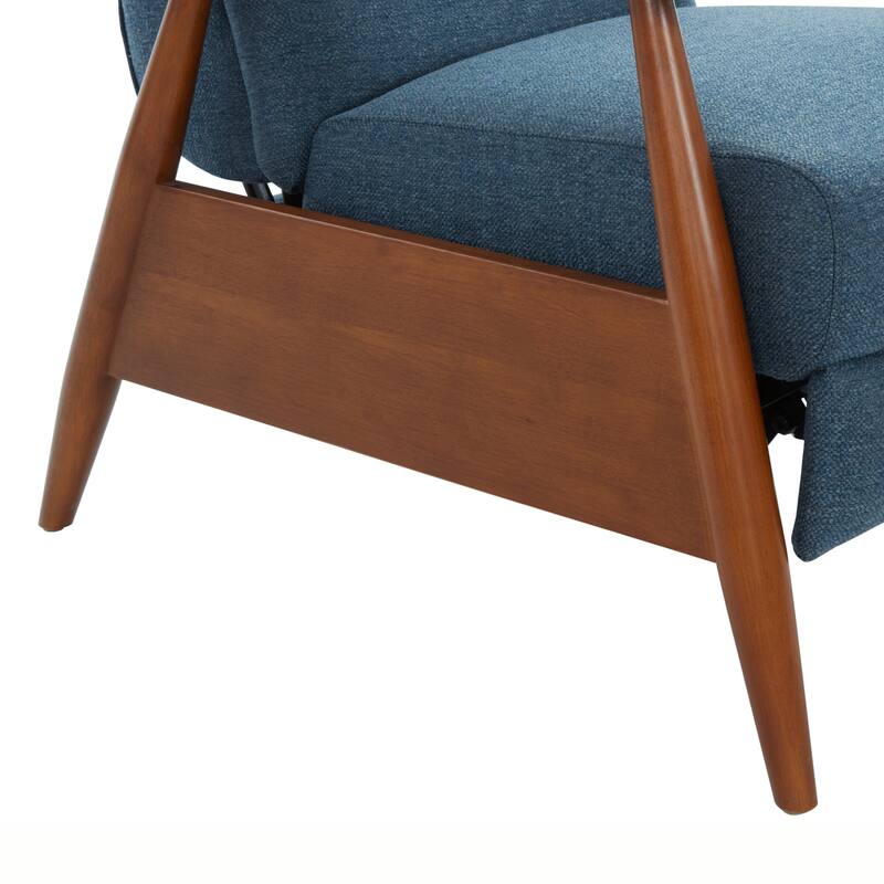 Taylor Wood Arm Push Back Recliner in Performance Fabric by Greyson Living