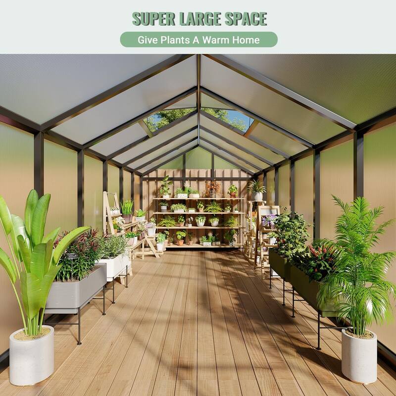 8x12 Ft Greenhouse for Outdoors