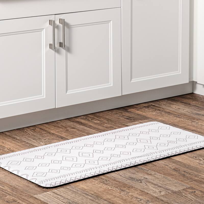 Nuloom Serna Moroccan Anti Fatigue Kitchen or Laundry Room Comfort Mat
