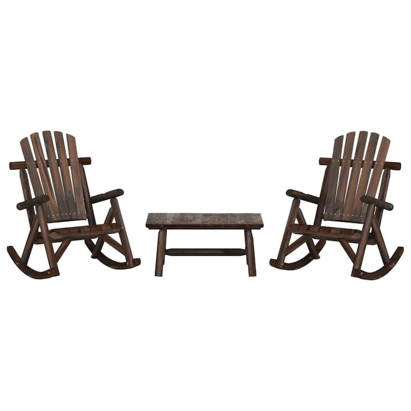 vidaXL Patio Furniture Set Outdoor Patio Lounge Set Chair Solid Wood Spruce