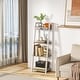 preview thumbnail 10 of 18, 3 Tier Narrow Bathroom Shelf with Drawers, Bathroom Organizer, Open Floor Standing Ladder Rack for Tight Spaces