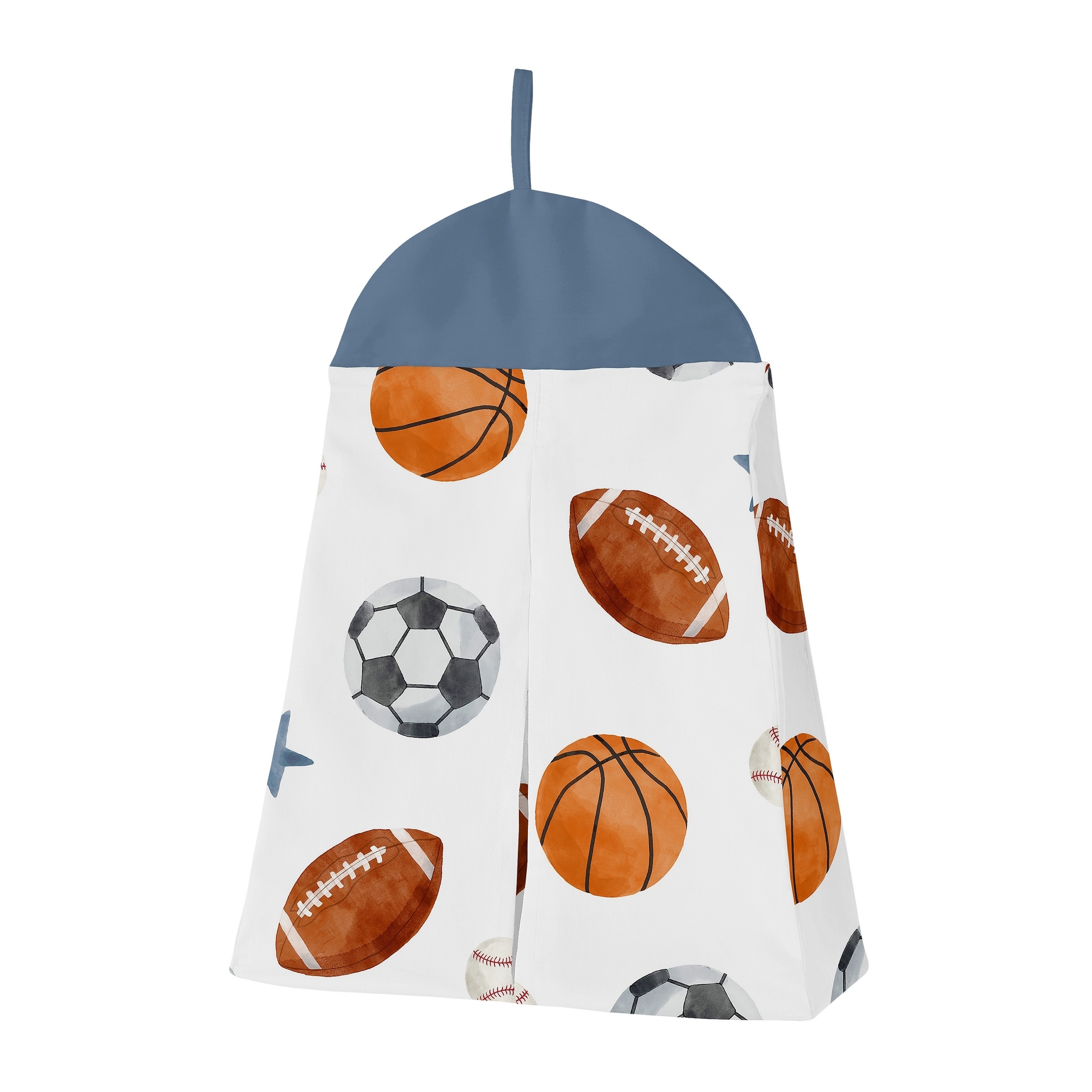 Sweet Jojo Designs Sports Theme Boy 4pc Nursery Crib Bedding Set Watercolor Vintage Soccer Balls Football Baseball Basketball