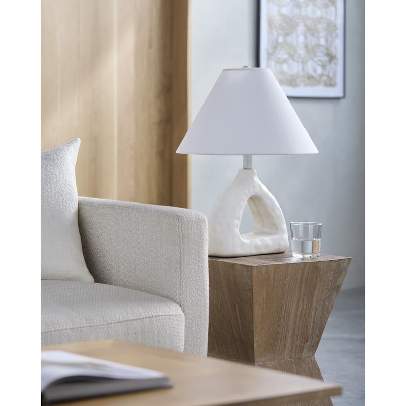 Livabliss Nordeste Traditional Accent Table Lamp - White