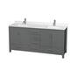 Option Dark Gray, Chrome Trim, Giotto Quartz Top