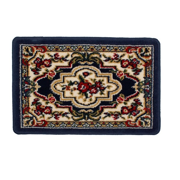 Home Outdoor Nonslip Flowers Print Mat Scrape Doormat 24"x 16"