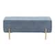 Option Blue Fabric/Gold Metal