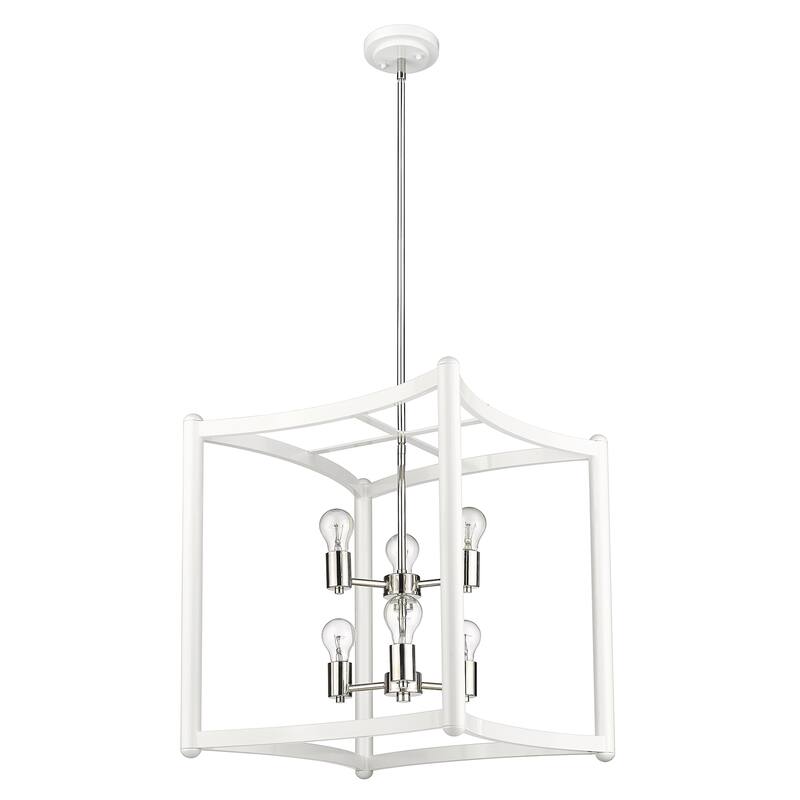 Coyle 6-light White Pendant