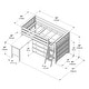 preview thumbnail 10 of 30, Max and Lily Twin-Size Low Loft with Pull-Out Desk and 3-Drawer Dressers