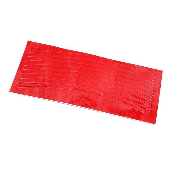 Shop Red Bike Bicycle Wheel Rim Glossy Veneer Reflective Sticker Decal Tape On Sale Overstock 29817875