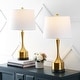 preview thumbnail 2 of 22, Colton 26" Classic French Country Iron LED Table Lamp with USB Charging Port, Brass Gold (Set of 2) by JONATHAN Y
