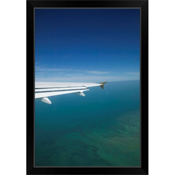 Shop "Airplane in the sky, Manama, Bahrain" Black Framed ...
