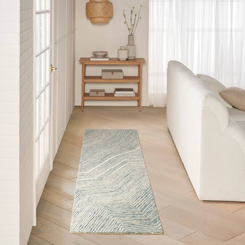 DKNY Pure Angles Indoor only Abstract Area Rug