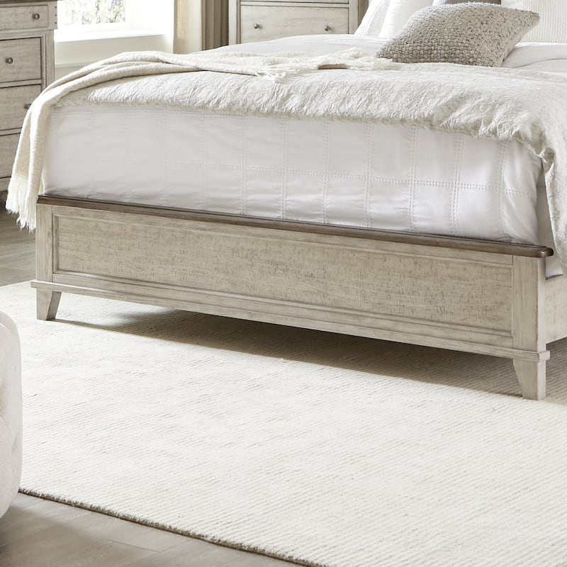 Ivy Hollow Weathered Linen Panel Bed
