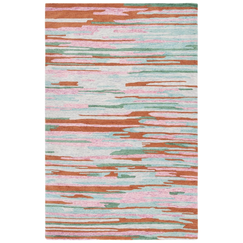 SAFAVIEH Handmade Bellagio Camelia Contemporary Wool Rug
