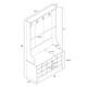 Prepac Hall Tree with Bench and Shoe Storage