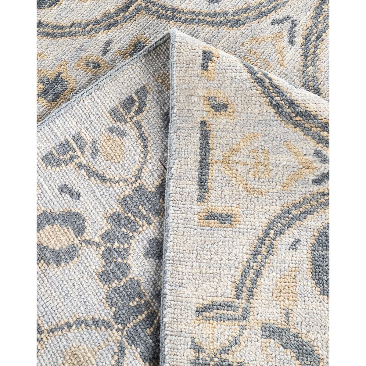 Modern One-of-a-Kind Handmade Area Rug - Gray, 8' 1" x 9' 10" - 8' 1" x 9' 10"