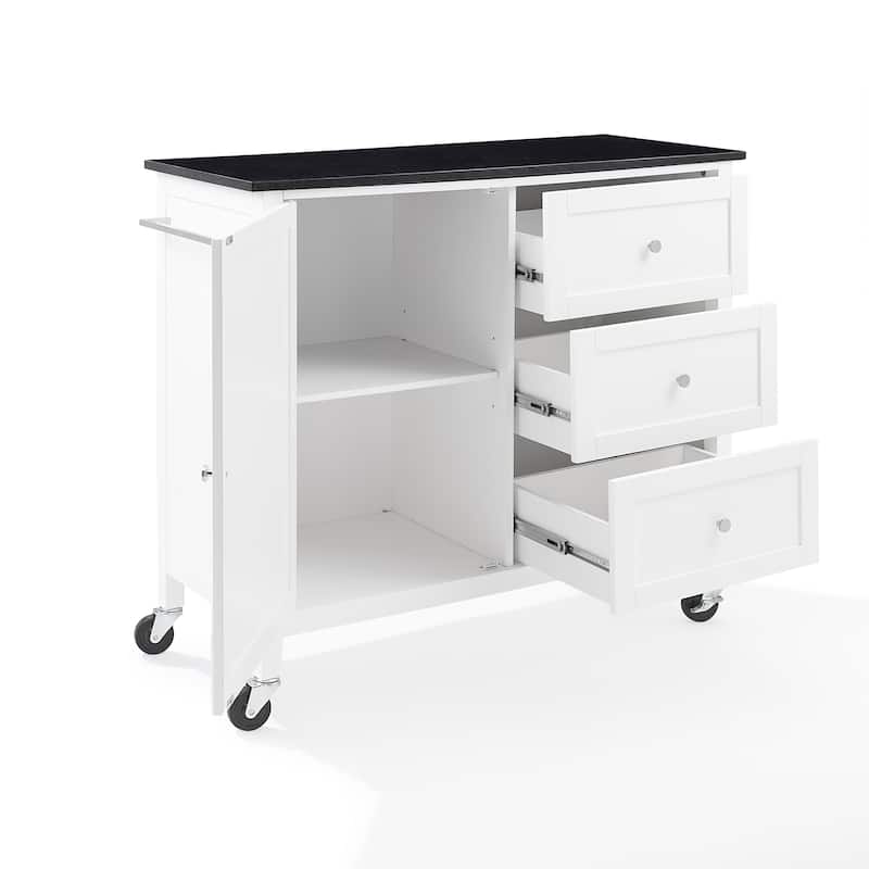 Crosley Soren Granite Top Kitchen Island/Cart - 18.13"d x 42.13"w x 37.5"h