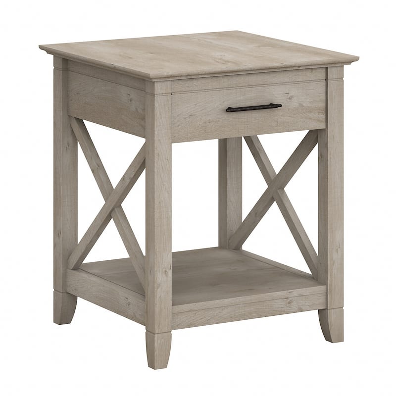 Key West Coastal Box Drawer Nightstand by Bush Furniture