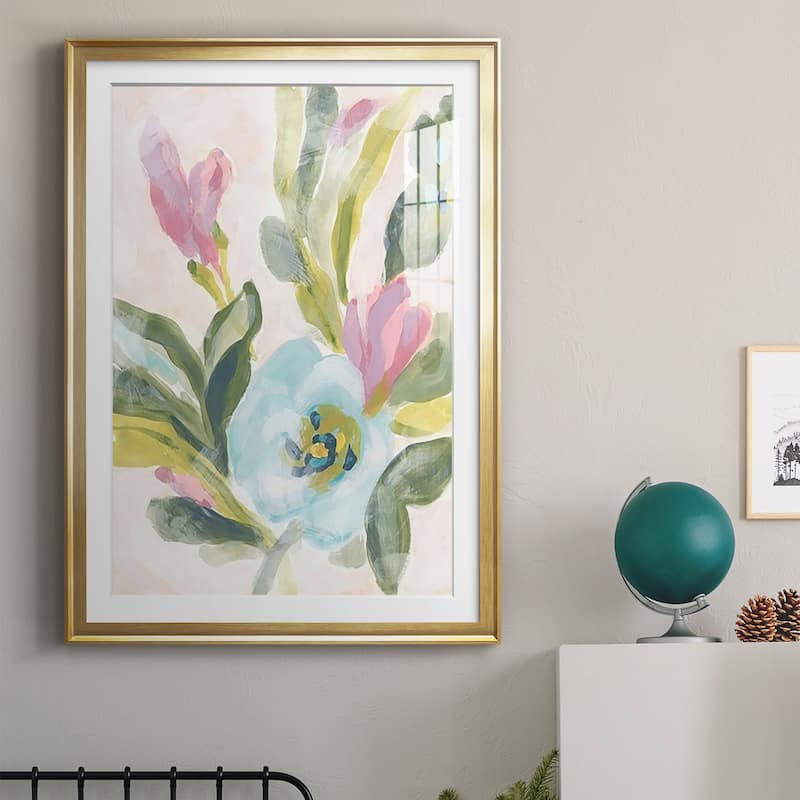 Floral Breeze Fresco II Premium Framed Print - Ready to Hang