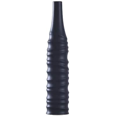 Harp & Finial Selena Matte Black Ceramics Vase