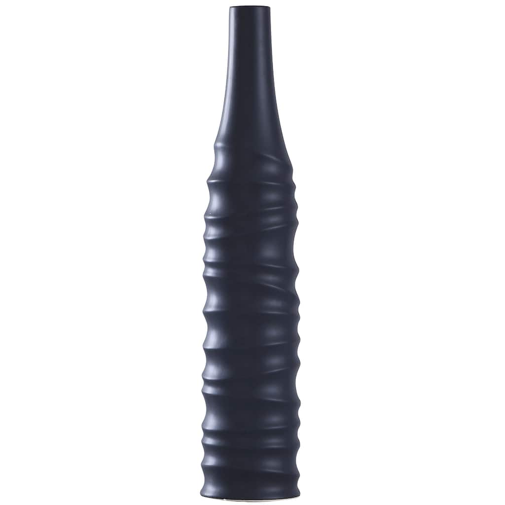 Harp & Finial Selena Matte Black Ceramics Vase