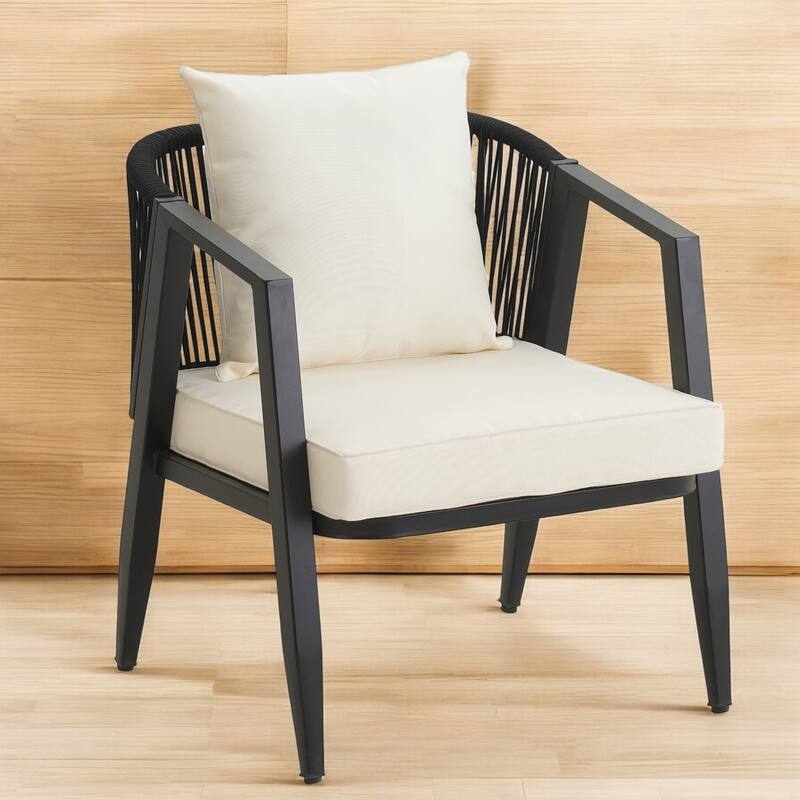 4-Piece Patio Furniture Set with Cushions – Durable Outdoor Seating Set – Outdoor Seating for Garden, Lawn, or Poolside
