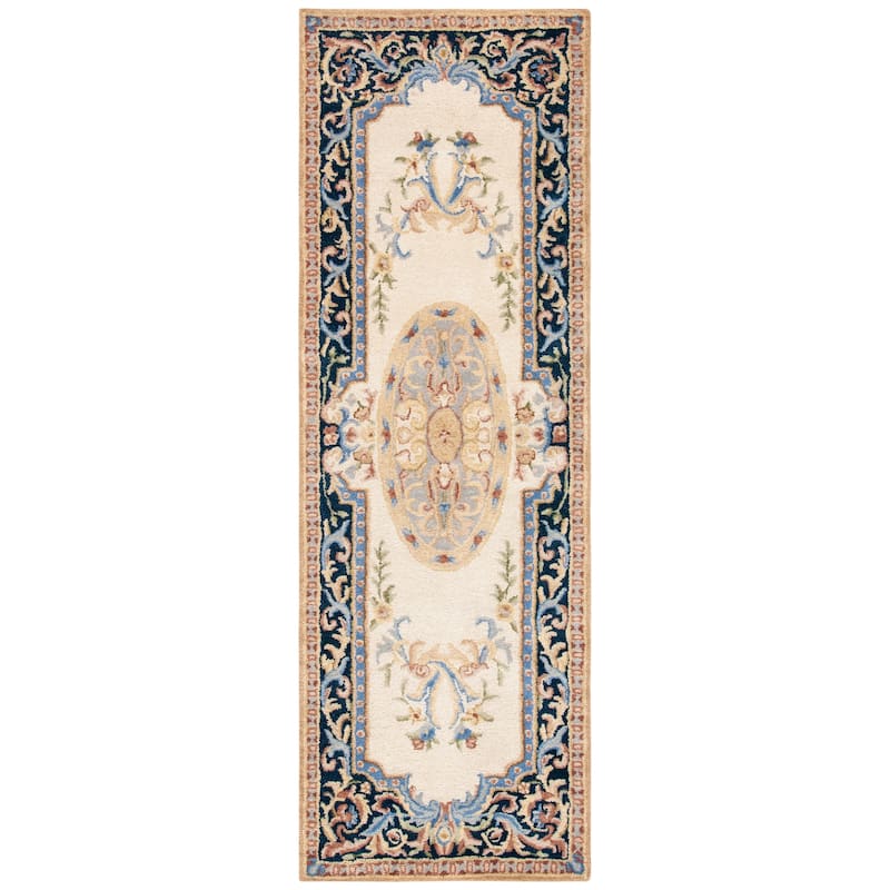 SAFAVIEH Handmade Savonnerie Miracle Traditional Oriental Wool Rug