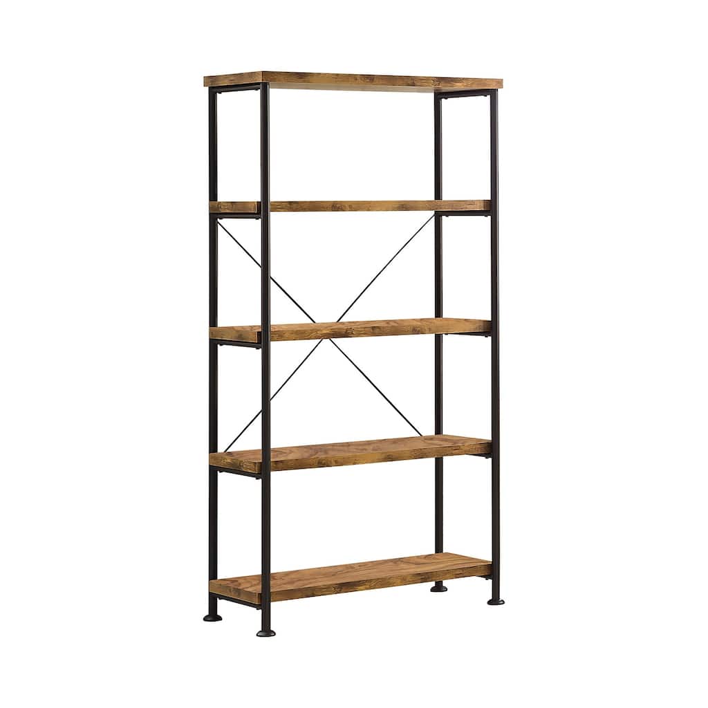 4-Shelf Bookcase in Antique Nutmeg