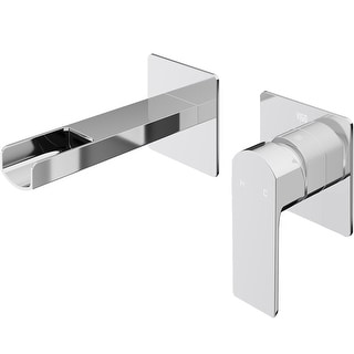 VIGO Atticus 5" H Single Handle Wall Mount Bathroom Faucet