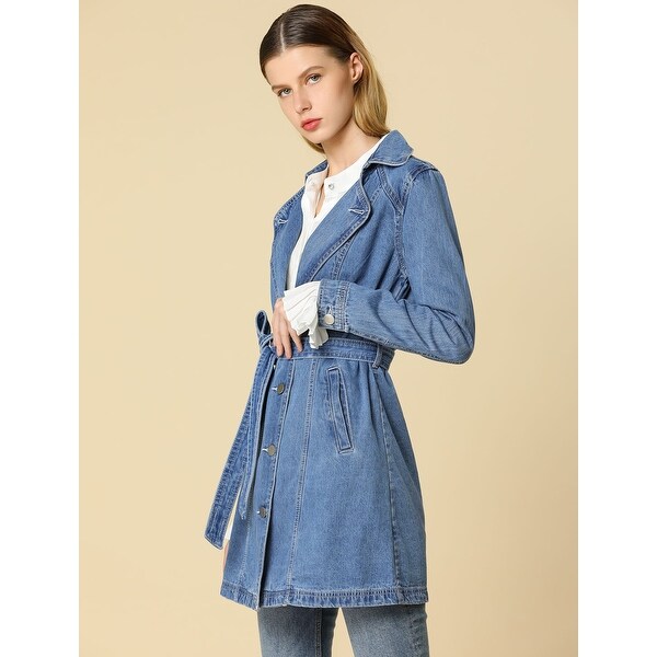 trench denim jacket