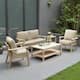 Option CanvasAntiqueBeige-4PC