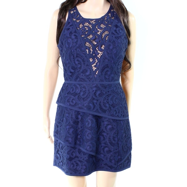 bcbg navy blue dress