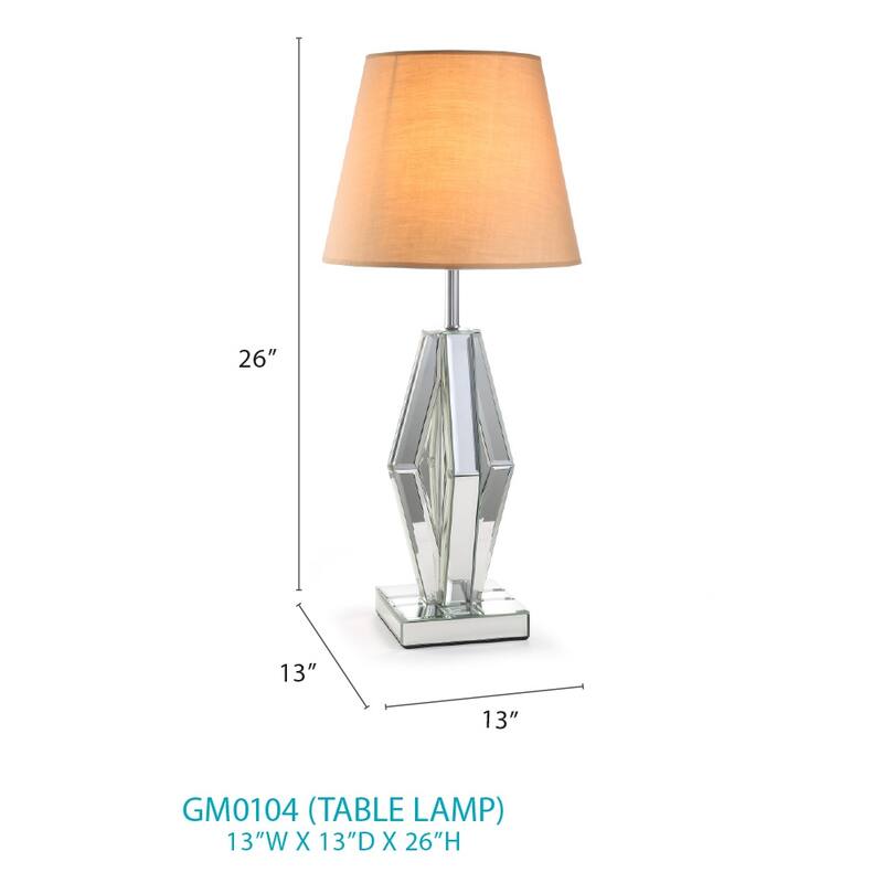 Decor 26 in. Tan Table Lamp
