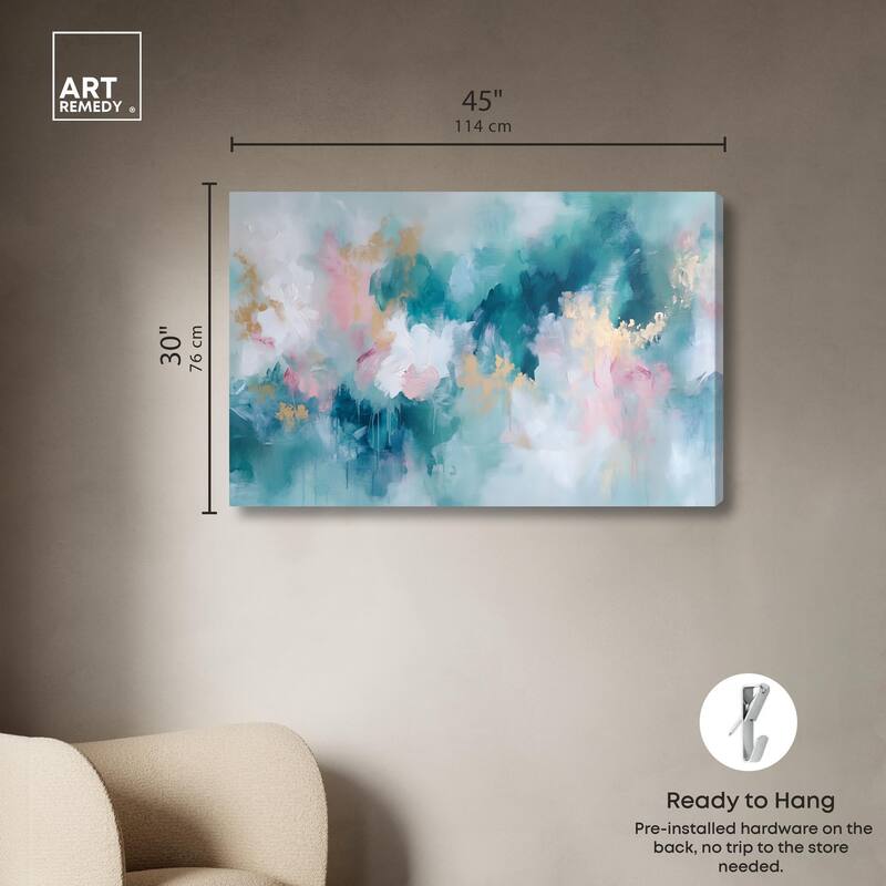Emerald Sky Canvas by Art Remedy, Gallery Wrapped